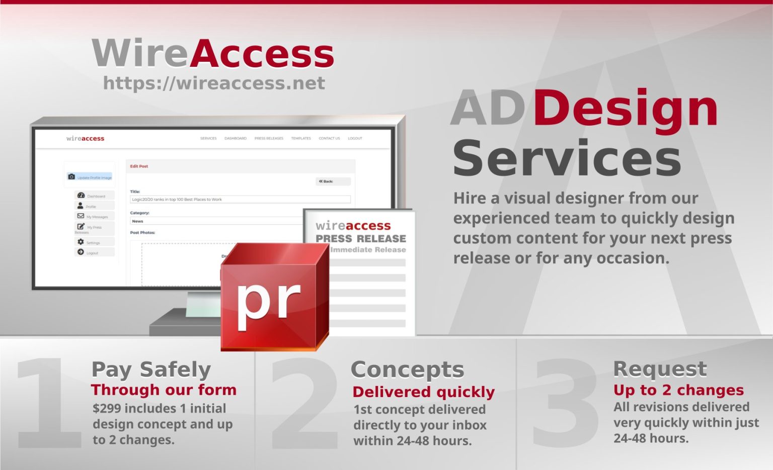 Wire Access Ad design services