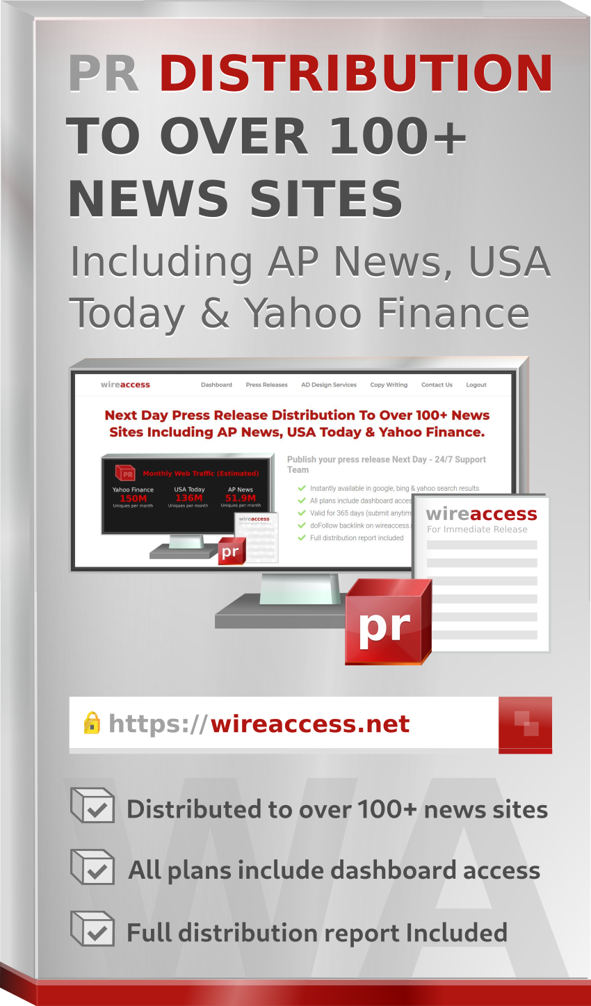 Press release distribution services wire access ad
